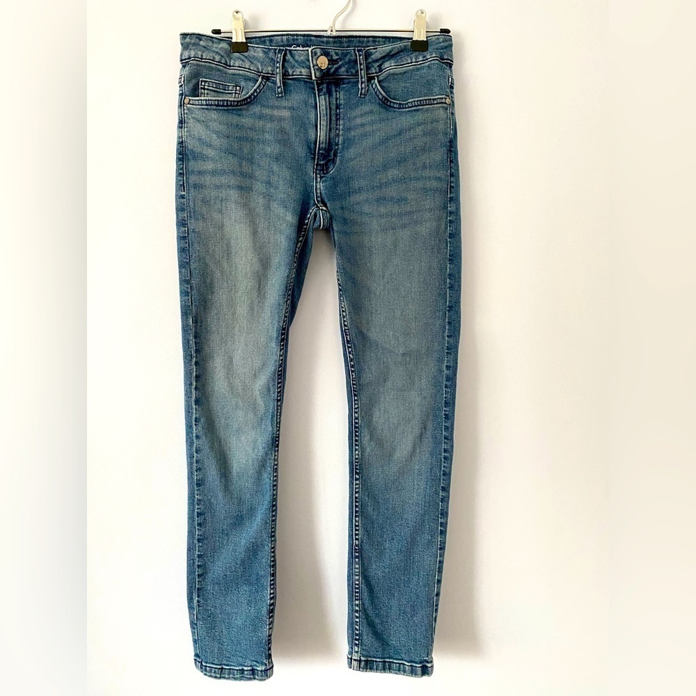 Calvin Klein Slim Boyfriend Blue Jeans Womens 4 Stretch